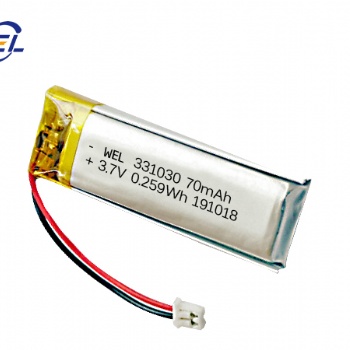 旭航城 智能穿戴锂电池 3.7V 70mAh 锂电池厂家