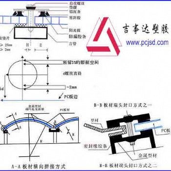 新型插接PC阳光板车棚采光板材