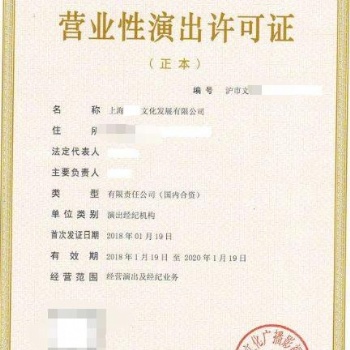 未申请营业性演出许可证开展业务有何处罚
