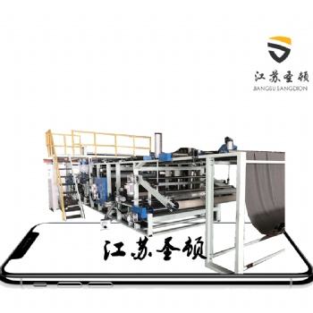 江苏生产厂家PVC地面?；げ牧细春匣?编制布珍珠棉复合机 沙发垫面料复合机