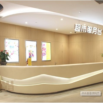 济南烤漆服务台展柜，烤前台展示柜，吧台展柜设计制作