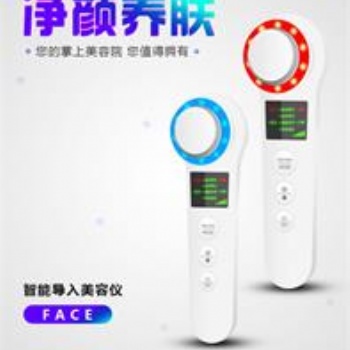 源头工厂多功能电子美容仪 冷热敷离子导入仪 家用面部导出清洁仪