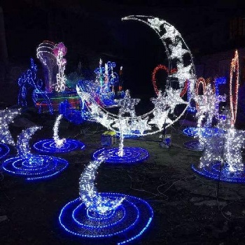 兴平灯会展览街道亮化