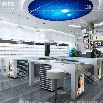 厦门升典装饰 眼镜店展柜设计，专业做眼镜店装修