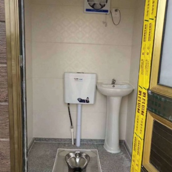 河北沧州普林钢构科技移动式厕所。洗手间
