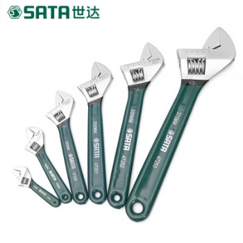 陕西世达工具沾塑活动扳手12寸活扳供应批发