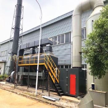 环振科技喷漆印刷橡胶行业废气净化催化燃烧设备