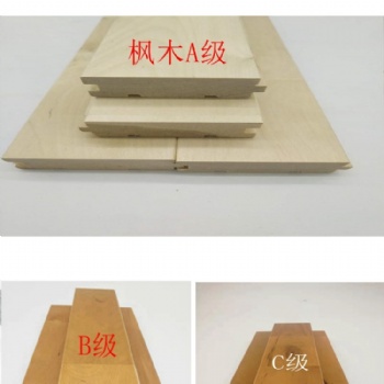 宇跃体育木地板篮球馆木地板22个厚防滑耐用枫木