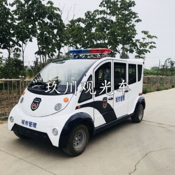 6座全封闭电动巡逻观光车