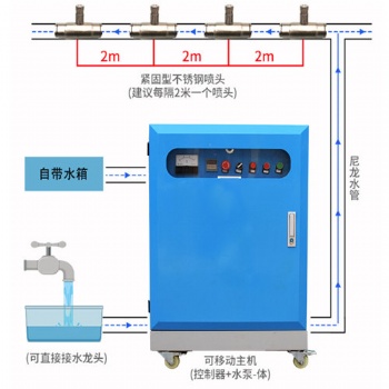湖南株洲造雾机围挡降尘围挡喷淋