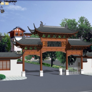 广东牌楼牌坊 仿古门楼样式 古建门楼设计