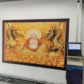 立式墙体彩绘家装背景墙图案高清彩绘机户外广告喷绘设备