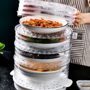 保温菜罩饭菜食物罩冬季加厚防尘加热餐桌保暖饭罩子剩菜盖菜神器
