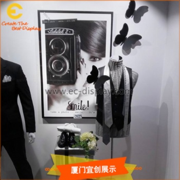 美陈橱窗展示道具 纸艺铁艺仿真蝴蝶装饰道具 商场蝴蝶吊饰道具