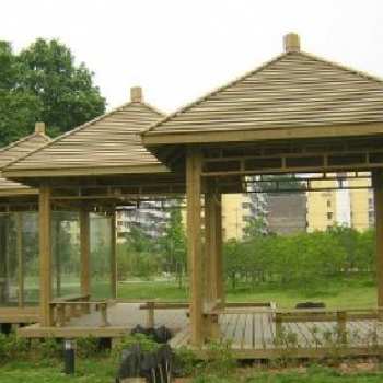 防腐木凉亭，四川仿古六角亭，古建八角亭，亭子批发价格