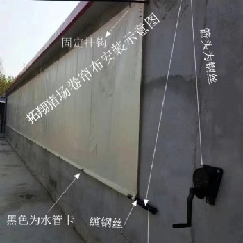 惠州拓翔养殖帆布卷帘布 透光能力强 防风 防水 防寒 保暖