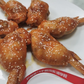 鸡翅包饭到杭州金勺子学校学技术