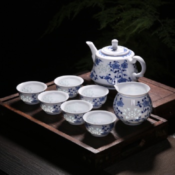 陶瓷茶具套装 景德镇手绘茶具批发厂家 陶瓷茶具定制
