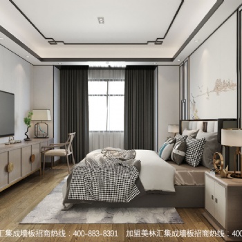 新中式风格，用集成墙板这样装，美极了