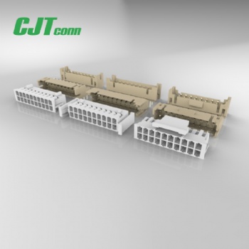 长江连接器PHD2.0带扣弯针镀金针座厂家加工线束，A2006压着连接器