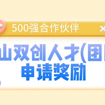 昆山双创人才(团队)申请奖励-500强合作伙伴