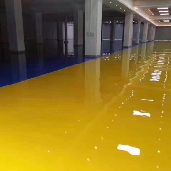 胶州环氧地坪漆色彩设计青岛停车场地坪施工{洁优地坪}