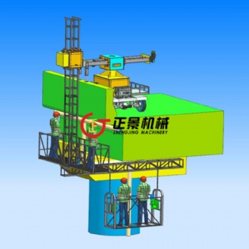 高架桥桥墩下水管安装施工作业设备