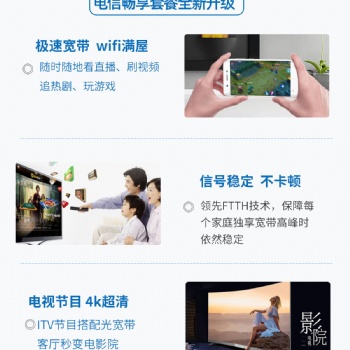 长沙电信宽带129融合套餐