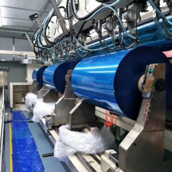 供应厂家PET强盟蓝色离型基材膜 50/75u蓝色聚酯薄膜基材膜