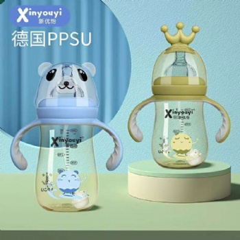 新优怡黄冠款、猫头款奶瓶重磅来袭！德国PPSU材质 开启健康哺喂新体验