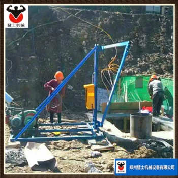 孔桩吊运机厂家 猛士机械小吊机挖孔桩机 人工挖孔用挖桩机