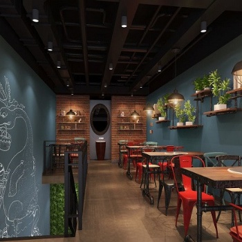 巴南区李家沱餐厅装修，火锅店装潢设计，餐厅饭店装饰装修