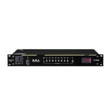 ABL V-1089 中控9路电源时序器 带RS232 显示屏 单路控制