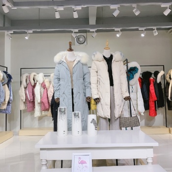 欧美气质风个性独特 布兰珊羽绒服 广州品牌折扣女装货源批发