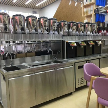 惠州奶茶设备 操作台水吧台批发 全国包邮