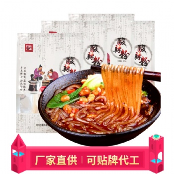 重庆酸辣粉湿粗粉批发5袋手工红薯方便速食厂家酸辣粉定制批发