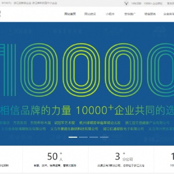 义乌网站建设 ，小程序开发，SEO优化 众度云 企业定制营销型网站