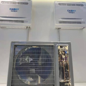 空气源热泵热风机一拖二系统