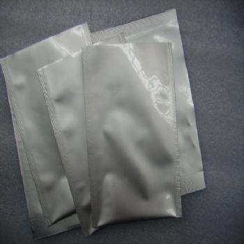 广东东莞抽真空铝箔袋,圆角带易撕口纯铝箔袋,光面铝箔袋