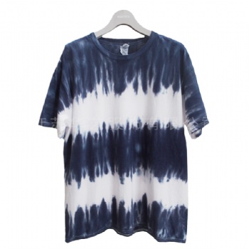 江苏华艺扎染 厂家定制手绘成衣染色加工 tiedye