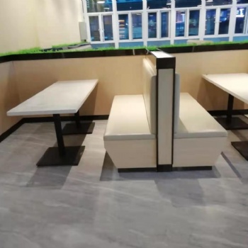 茶餐厅卡座沙发款式 板式卡座沙发 厂家定制