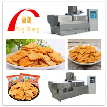 锅巴膨化机油炸休闲食品生产线