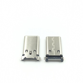 Type-c公头12P沉板1.0单排SMT