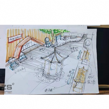 2021年设计临沂，临沂商展地推展陈创意设计，临沂商场临展布展搭建