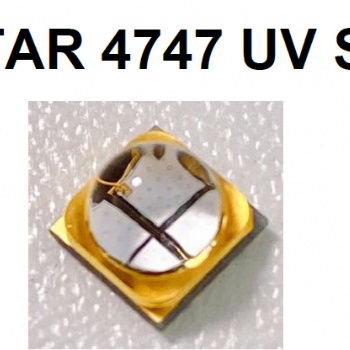 大功率灯珠365nm4747封装美甲印刷固化紫外UVALED