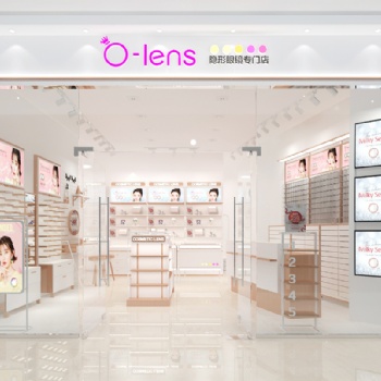 隐形眼镜店 美瞳专卖店设计效果图案例