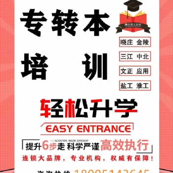 21年五年一贯制专转本——南通理工学院新增专业