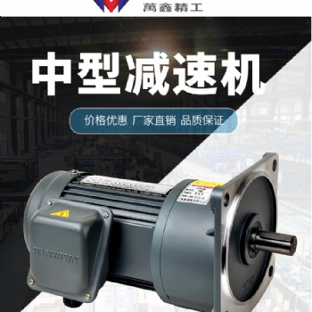 立式卧式100W200W400W750W小型交流齿轮减速电机单相220v带刹车