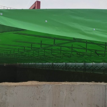 河南顺发推拉雨棚地铁推拉蓬膜结构车棚施工帐篷