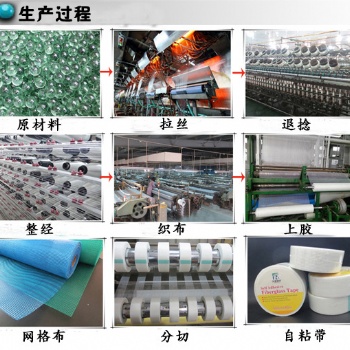 玻璃纤维网格布玻纤方格布EPS线条玻纤自粘带